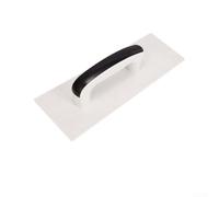 Cazzuola per finitura in calcestruzzo per superfici lisce (bianco) | Robusta plastica PU, design piatto, finitura liscia, cemento cemento cartongesso, costruzione pronta