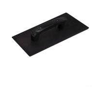 Cazzuola per finitura in calcestruzzo per superfici lisce (nero grande) | Robusta plastica PU, design piatto, finitura liscia, cemento cemento cartongesso, costruzione pronta