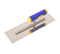 Cazzuola per finitura in gesso con manico. Utensile manuale per intonacare
