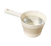 Cazzuola pieghevole per acqua, manico ergonomico, a prova di perdite, cucchiaio pieghevole per il bagno, per giardinieri, casalinghe, studenti, cucina, doccia, preparazione dei pasti