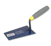 Cazzuola Punta Quadra Modello Italiano. Con Manico In Gomma Antiscivolo Ergonomico 'Sintesi'.