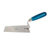 Cazzuola tirolese da stuccatore e muratore, inox con manico in legno