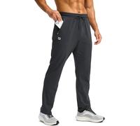 CB-COLEBROOK Gradual - Pantaloni invernali da uomo, foderati in pile, con 3 tasche con cerniera, caldi, per atletica, jogging, allenamento, corsa, Verde Oliva, S