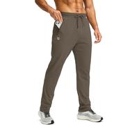 CB-COLEBROOK Gradual - Pantaloni invernali da uomo, foderati in pile, con 3 tasche con cerniera, caldi, per atletica, jogging, allenamento, corsa, Caffè, M