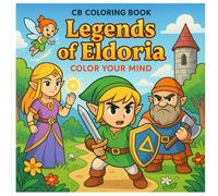 CB Coloring Book Legends of Eldoria: Color Your Mind