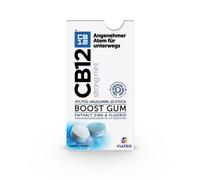 CB12 Boost - Gomma da masticare per una freschezza immediata, previene l'odore della bocca, senza zucchero, gusto di menta fresca, 10 pezzi