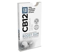 CB12 Boost, Gomme da Masticare Senza Zucchero con Xilitolo, Gusto Menta Forte, Effetto Sbiancante, Prevengono Alito Cattivo, Confezione da 10 Chewing Gum