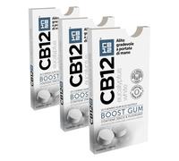 CB12 Boost, Gomme Senza Zucchero Antiodore, Gusto Eucalipto, 10 Chewing Gum (Confezione da 3)