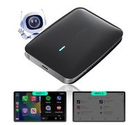 CB4 CarPlay AI Box - 2025 Wireless CarPlay & Android Auto, Compatibile con YouTube, AI DriveChat, Doppio Bluetooth, Doppio Wi-Fi, 4G+32G, Supporto TF 128GB, Nero