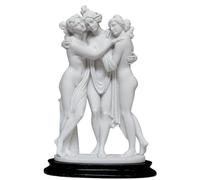 CBAM Le Tre Grazie Scultura da Tavolo in Marmo Varie Misure (25 cm)