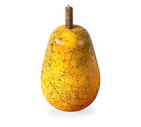 CBAM Scultura da Tavolo Pera Frutta in Marmo Dipinta a Mano Hand Painted Marble Pear Fruit Sculpture