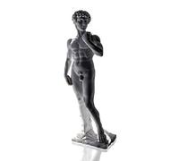 CBAM Statua Polvere di Marmo Carrara David Michelangelo Powder Marble Sculpture Art Design H 40cm