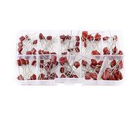 CBB Capacitor, Assortment Kit of 100pcs 10 Values 10nF ~ 470nF, Transparent Box, Clear Marked, Great for Electronics Professionals, Capacitors with Specifications for Easy Capacitance Meters