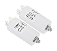 CBB60 10uf Condensatore funzionamento,2 pezzi AC 450V 4 pin 50/60Hz con vite M8