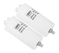 CBB60 35uf Condensatore funzionamento,2 pezzi AC 450V 4 pin 50/60Hz con vite M8
