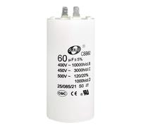 CBB60 Condensatore Marcia 60uF 450V AC Inserto Doppio 50/60Hz Cilindro 94x49mm