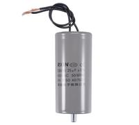 CBB60 Corsa Condensatore 25uF 450V AC 2 Cavi 50/60Hz Cilindro 98x45mm