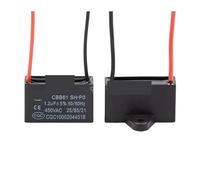 CBB61 450V Terminal Ceiling Fan electronic starter Running Rectangle Capacitor 0.8uf-20uf 1UF 1.2UF 1.5UF 1.8UF 2UF 2.5UF 3UF 3.5UF 4UF 4.5UF MQXFCZUX(2.2UF 38x17x27mm)