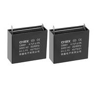 CBB61 - Condensatore 500 V AC 4.7uF, 2 pin, condensatori in pellicola di polipropilene metallizzato, per ventilatore da soffitto, 2 pezzi