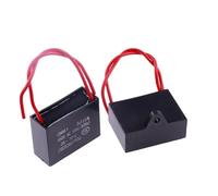 CBB61 Fan Capacitor 450V Terminal Ceiling Fan electronic starter Running Rectangle Capacitor 1uf/1.2uf/1.5uf/2uf/2.5uf/3uf/3.5uf/4uf/5uf/6uf AUOQKQUT(1.2UF)