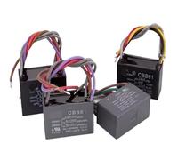 CBB61 fan ceiling fan with light 0.6 0.8 3 0.4+1.2UF three wire speed control electronic starter starting capacitor 450v EKFBQBGW(0.8UF 1UF)