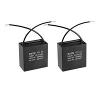 CBB61 Run Capacitor 450V AC 20uF Metallized Polypropylene Film Capacitors 2pcs