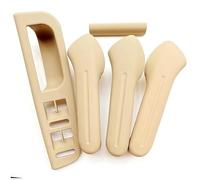 CBCLOPKLCU Maniglia porta interna auto Per Per Bora Per Golf MK4 Per Jetta 1999-2004 Maniglia interna della portiera beige con e cornice 'interruttore alzacristalli