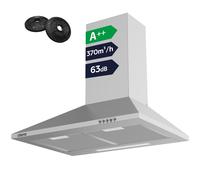 CBCS6201 Cappa Aspirante 60 cm 370m³/h 3 Velocità 2 Funzioni
