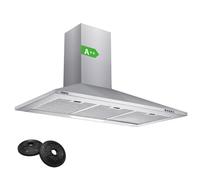CBCS9201 Cappa Aspirante 90 cm Classe A 370 m³/h 3 Velocità con Filtro a Carbone