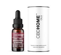 CBD HOME Oils - Olio con CBD al 20% + CBN 20% + Ashwagandha + Zafferano - 10 ml - 4.000 mg di cannabinoidi - Massima potenza - Base di cocco biologico - Certificato - Omega 3-6-9 - Prodotto nell’UE