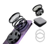 CBDYWVR Filtro CPL magnetico per telefono, elimina i riflessi e migliora il colore, filtro polarizzatore per cellulare, compatibile con iPhone 11-17 Series e la maggior parte degli smartphone (nero)