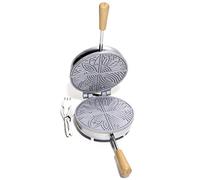 CBE Elettrodomestici 8030100CR Ferratelle Biscottiera Tonda, 600 Watt, Cromato