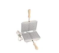 CBE Elettrodomestici Biscottiera Elettrica per Ferratelle e Cialde in Alluminio, Rettangolare Sottile, 2 Pz.