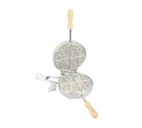 CBE Elettrodomestici n. 8095100 Biscottiera elettrica AM8095100 Presentosa Tonda Sottile, 600 W, Alluminio per Uso Alimentare, Cromato