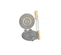 CBE elettrodomestici Stampo rotondo CBE2090100 per cottura su fiamma libera di cialde e ferratelle con disegno ispirato ad un Rosone