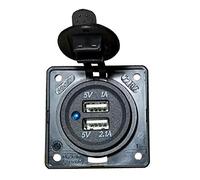 CBE Presa 2 USB da Incasso BERKER 12V per Camper Auto BMP2USB