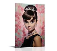 CBEJFGTX Audrey Hepburn Art, poster decorativo da parete, per soggiorno, camera da letto, 40 x 60 cm