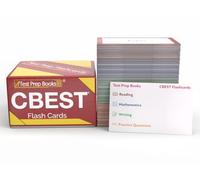 CBEST Study Cards 2024-2025: CBEST Prep and Practice Test Questions for the California Basic Educational Skills Test [Full Color Cards]
