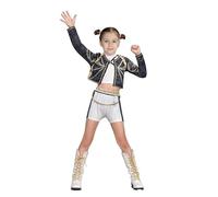 CBFGGOEUDFBS Costume da cacciatore di demoni K-pop, costumi da idolo cantanti for giochi di ruolo sul palco, travestimenti for Halloween for donne e ragazze(A08,130)