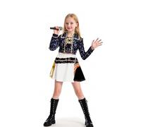 CBFGGOEUDFBS Costume da cacciatore di demoni K-pop, costumi da idolo cantanti for giochi di ruolo sul palco, travestimenti for Halloween for donne e ragazze(A07,130)