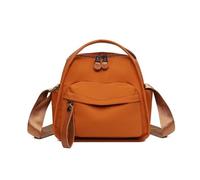 CBFGGOEUDFBS Elegante Borsa a Tracolla Tinta Unita for Donna, Casual, in Nylon, con Tasca Frontale, Tracolla alla Moda, Strutturata, for pendolari(Orange)