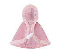 CBFGGOEUDFBS Mantello di Natale for bambini, Mantelli di Babbo Natale, Mantelli for feste, Scialle in maschera(Pink,80)