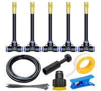 CBFGGOEUDFBS Sistema di irrigazione da Giardino a 360°, spruzzatore a flessione Libera, irrigazione a spruzzo for aiuole paesaggistiche, Serre, Set di Tubi Flessibili da 5 m/10 m/15 m(5m)