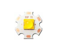 CBFMFVFROR 1 pz XHP70 LED ad alta potenza 7070 in ceramica 18W DC3V6V12V luce bianca blu caldo adatto for la manutenzione del faro della torcia elettrica(Warm White-20mm,3V)