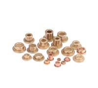 CBFMFVFROR 10 pezzi di boccola guida in rame con cuscinetto autolubrificante in metallurgia delle polveri flangia a gradini(4x8x4)