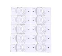CBFMFVFROR 10 pezzi di perline LED 3V 6V perline LED for TV LCD in alluminio for strisce di retroilluminazione adatte for riparazioni da 32-65 pollici(B-3V)