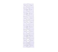 CBFMFVFROR 10 pezzi di perline LED 3V 6V perline LED for TV LCD in alluminio for strisce di retroilluminazione adatte for riparazioni da 32-65 pollici(A-6V)