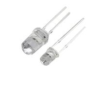 CBFMFVFROR 100 pezzi 3 mm 5 mm LED diodo sfarfallio bianco verde arancione rosso blu bianco caldo giallo giallo luce sfarfallio lampeggiante(Blue,3mm LED 100pcs)