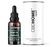 CBHOME Oils - Olio di Semi di Canapa 40% Max - 30 ml - Base di cocco biologico e semi di canapa - Spremuto a freddo - Senza additivi o solventi - 100% di origine vegetale - Certificato biologico UE
