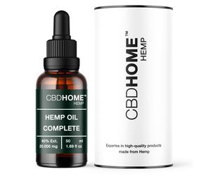 CBHOME Oils Olio di semi di canapa 40% Max 50 ml Base di cocco biologico e semi